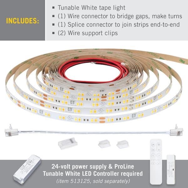 RibbonFlex Pro 24-Volt White CCT Tunable LED Tape Light