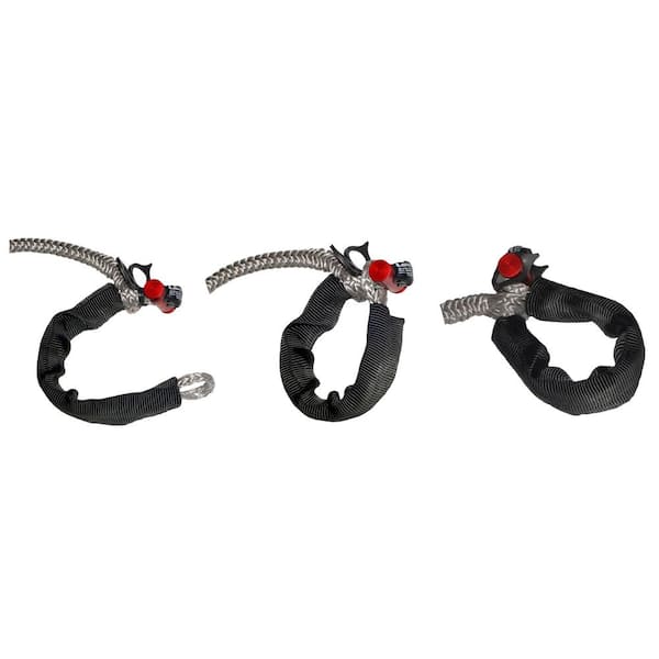 5/8 in. x 100 ft. 16933 lbs. WLL Synthetic Winch Rope Line with Integrated Shackle