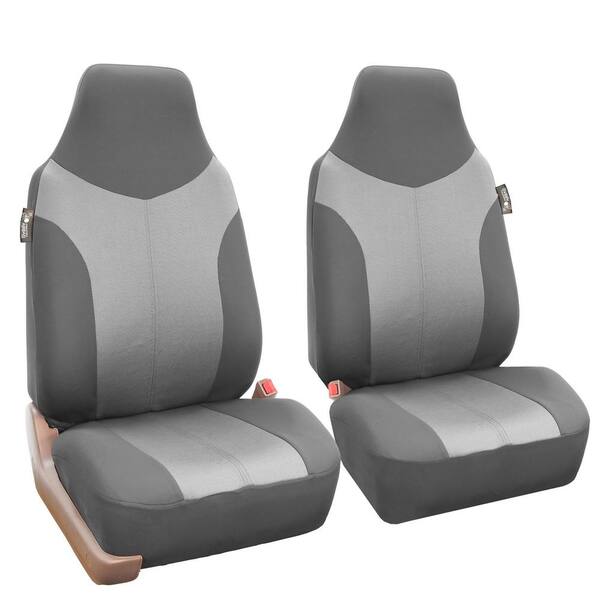 Supreme Twill Fabric 47 in. x 23 in. x 2 in. Universal Fit Full Set Car Seat Covers