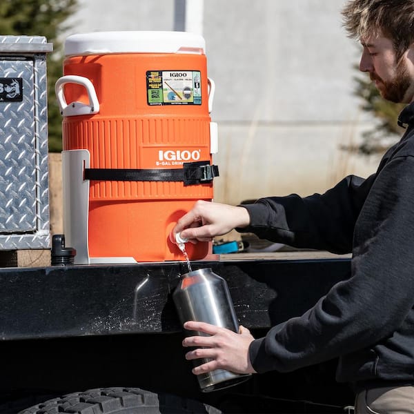 Steel Water Cooler Mount in White