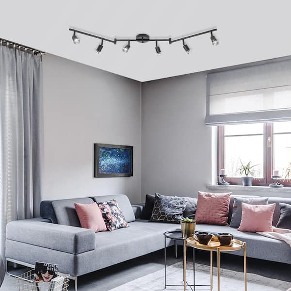 Payton 3.9 ft. 6-Light Black Track Lighting Kit