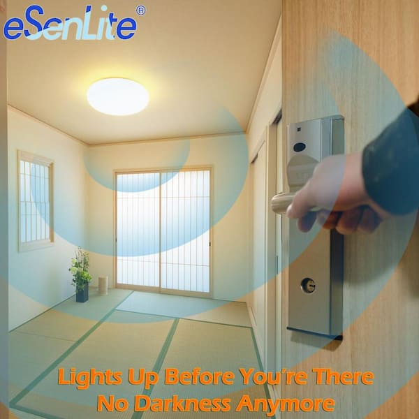 360° Pure White LED Built-In Doppler Motion Sensing Technology Light with Energy Savings and Multi-Smart Features