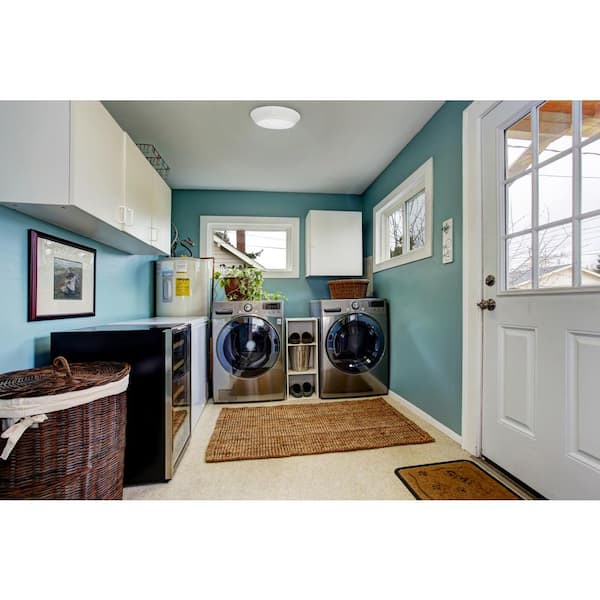 Contractor Select Versi Lite Series 13 in. 4000K Cool White Integrated 2000 Lumen LED Round Flush Mount Fixture