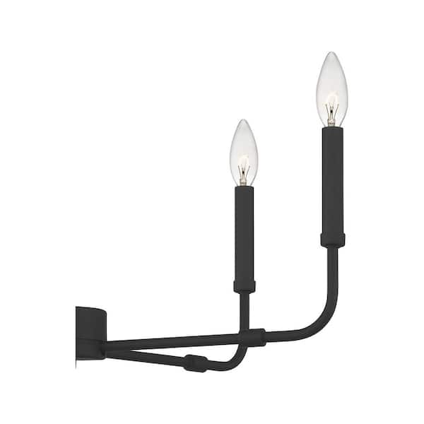 Abner 5-Light Matte Black Chandelier