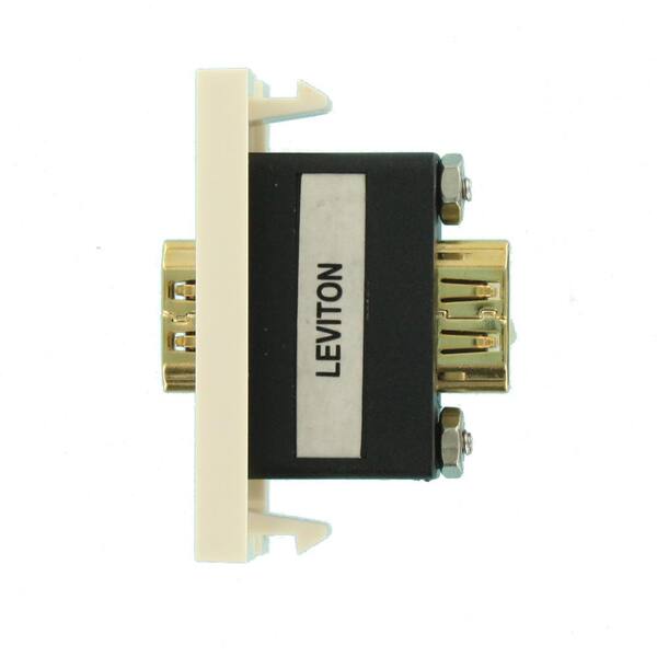 HDMI Feedthrough Multimedia Outlet System (MOS) Module, Light Almond