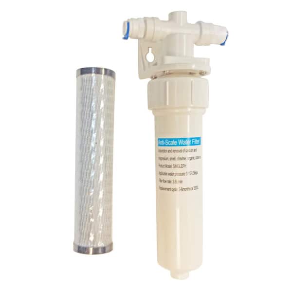 HotMaster 4-in-1 Single-Handle Pull Down Kitchen Faucet with DigiHot Instant Hot Water Tank in Stainless Steel