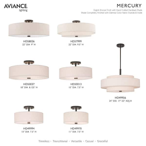 Somerhill 5 Light English Bronze Pendant