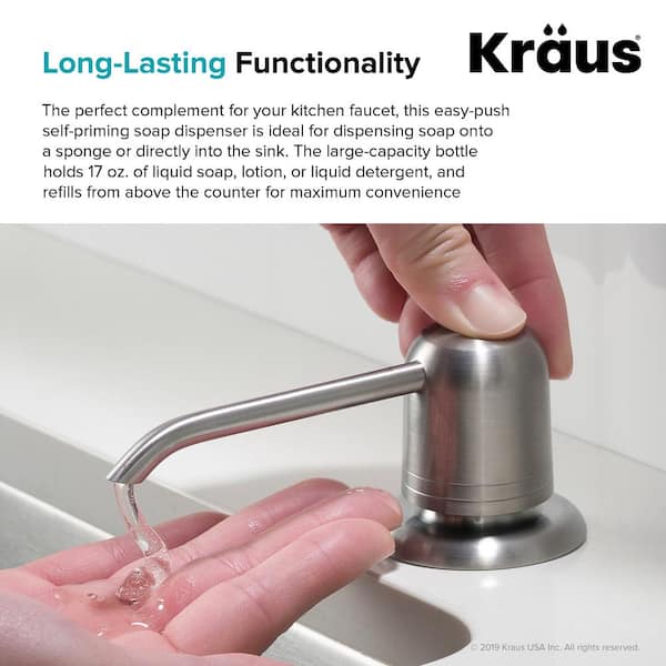 Kitchen Soap Dispenser in All-Brite Spot Free Stainless Steel