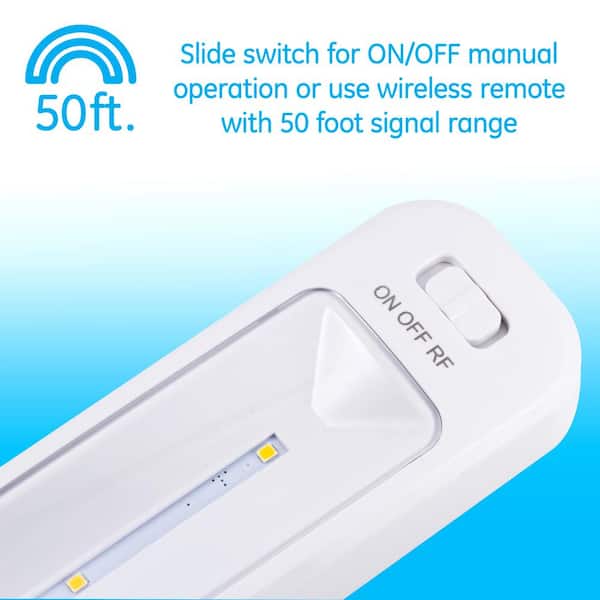 12 in. Battery Operated LED Under Cabinet Light Bar with Wireless Remote Control