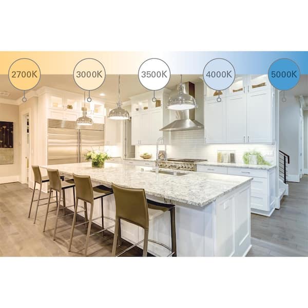 5/6 in. 2700-5000K Selectable CCT Integrated LED White Retrofit LED Module Recessed Light with Gimbal Trim