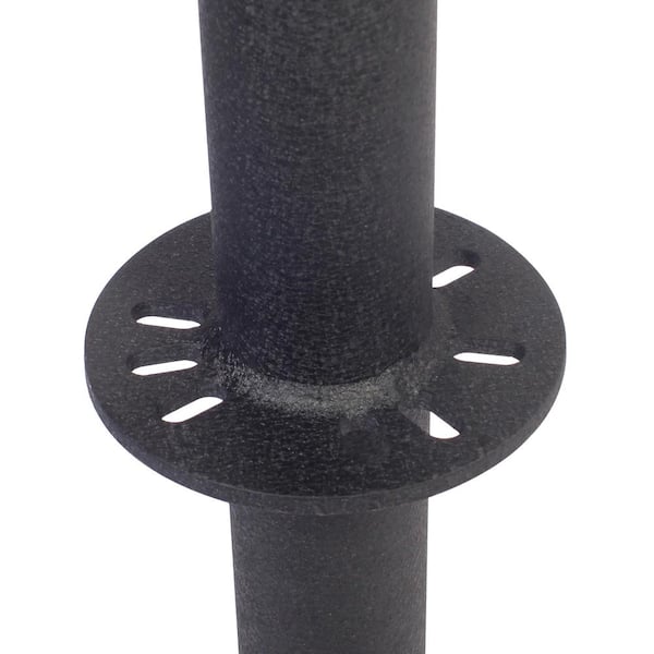 JXC2 2000 lbs. Load Cap. Side Wind Center Mounted Hand or Drill Jack with Black Powder Coating