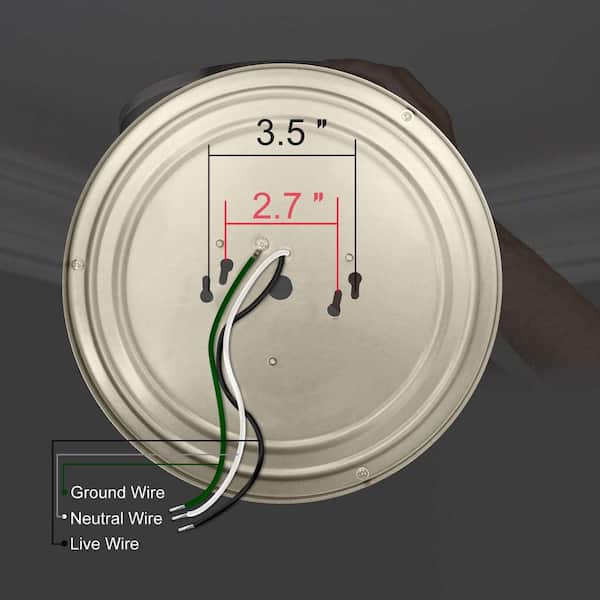 14 in. Silver LED Flush Mount 4000K Dimmable Ceiling Light Fixture