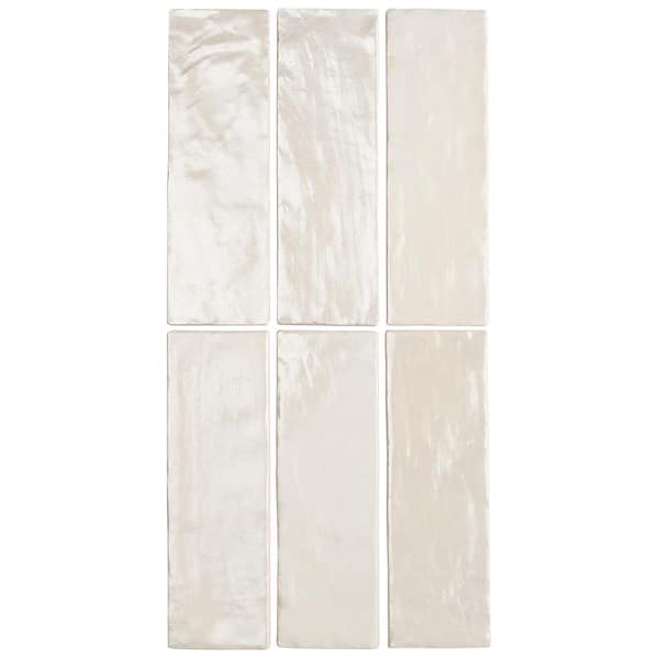 Amagansett Sand Dune Cream 2 in. x 8 in. Mixed Finish Ceramic Subway Wall Tile (5.38 sq. ft. / case)