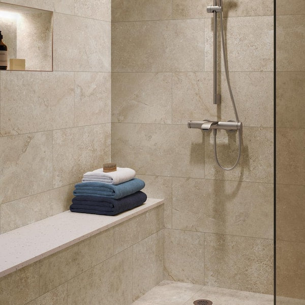Alpe Southstone Sand 12 in. x 24 in. Quartzite Stone Look Porcelain Floor and Wall Tile (15.50 sq. ft./Case)