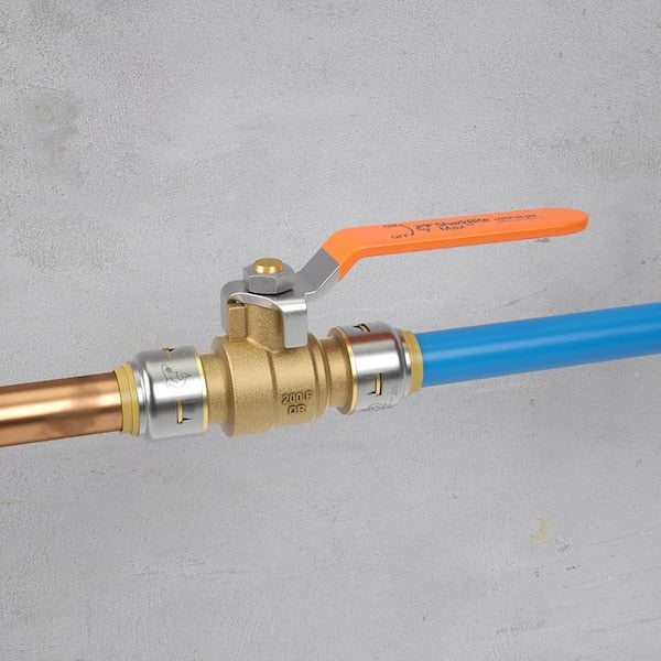Max 1/2 in. Brass Push-to-Connect Ball Valve