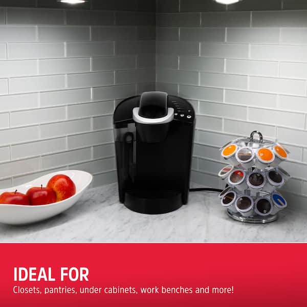 Battery Operated LED Puck Lights with Remote (2-Pack)