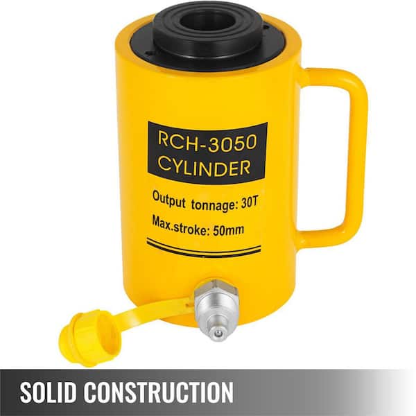 30-Ton Hydraulic Cylinder Jack Hollow Single Acting Hydraulic Ram Cylinder 50 mm Hydraulic Lifting Cylinders
