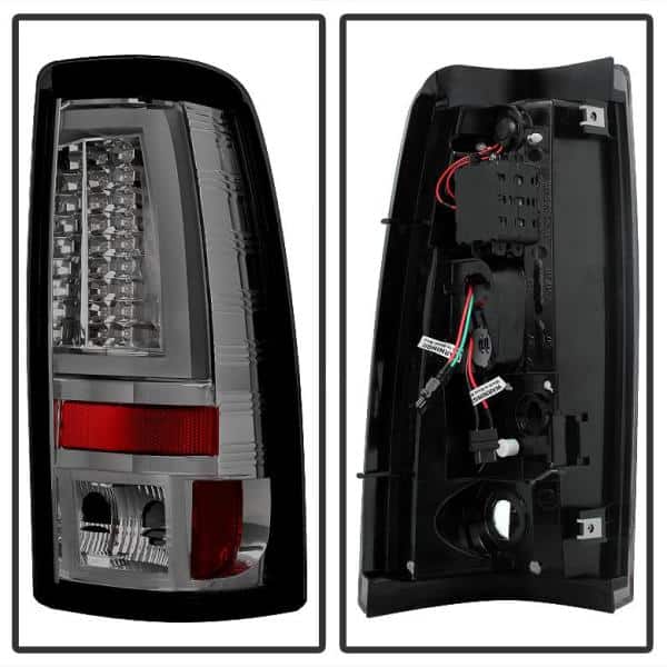 Chevy Silverado 1500/2500 03-06 and 2007 Silverado Classic ( Doesn't fit Stepside ) Version 2 LED Tail Lights - Smoke