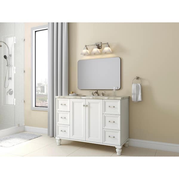 Memoirs 3-Light Polished Nickel Wall Sconce