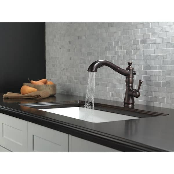 Cassidy Single-Handle Pull-Out Sprayer Kitchen Faucet In Venetian Bronze
