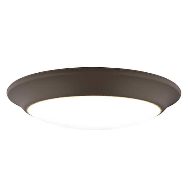 7 in. Bronze Integrated 3000K CCT LED Ceiling Light Flush Mount (6-Pack)