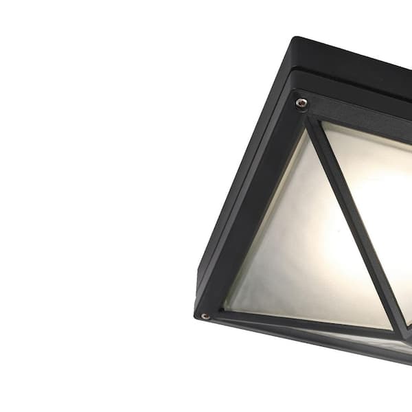 Erickson 8.5 in. W with 1-Light Black Integrated LED Flush Mount