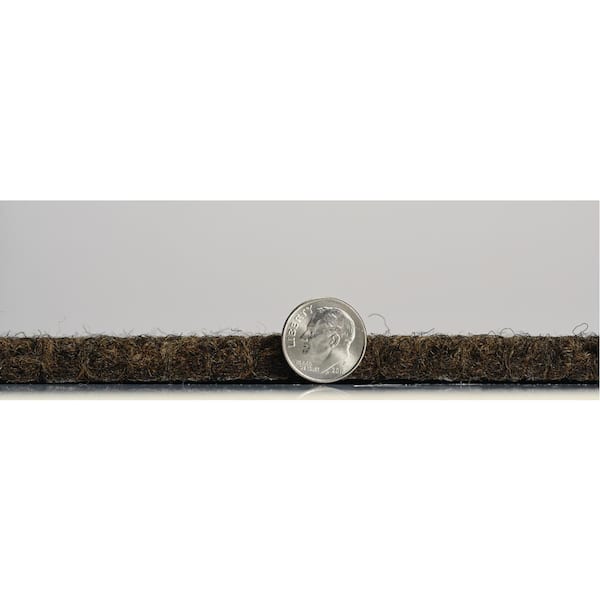 Peel and Stick Grizzly Grass 24 in. x 24 in. Pecan Artificial Grass Carpet Tiles (15-Pack)