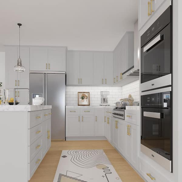 Shaker Style Ready To Assemble Stock Wall Kitchen Cabinet (33 in. W x 15 in. H x 24 in. D)