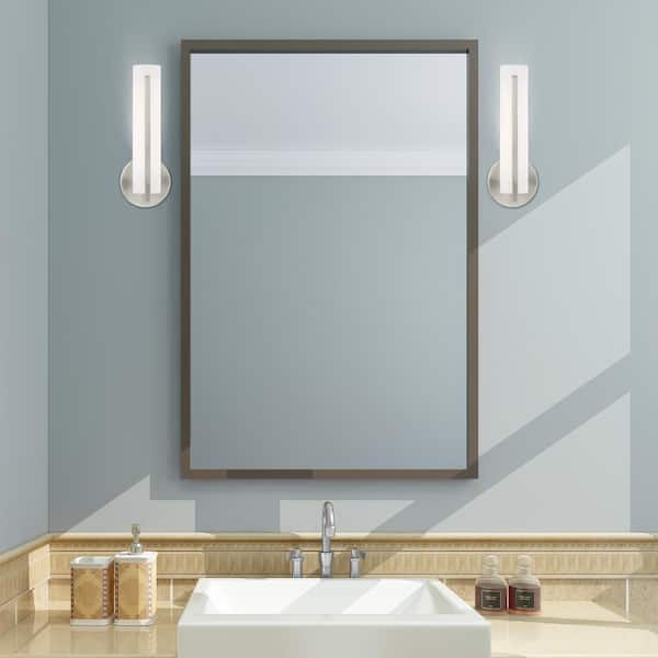 Visby LED Light Brushed Nickel ADA Wall Sconce