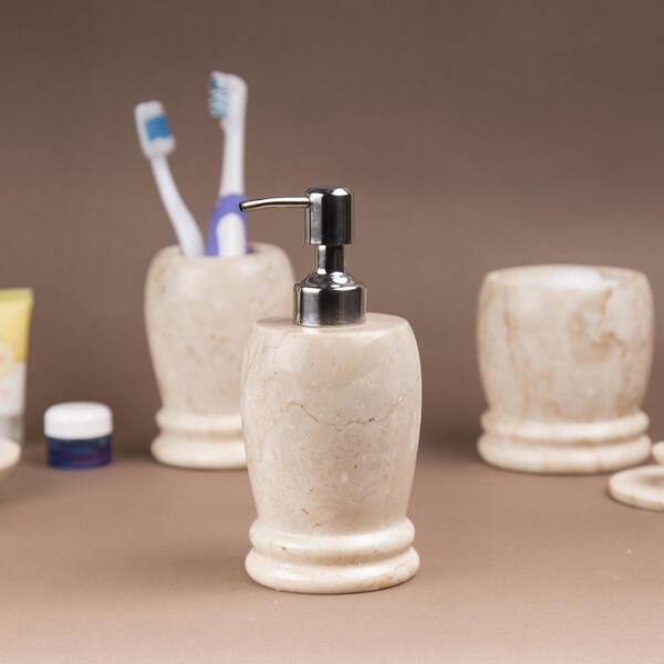 Double Rings Liquid Soap in Champagne Marble