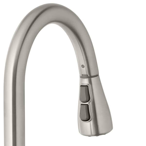 Nottely Touchless Single Handle Pull-Down Sprayer Kitchen Faucet in Stainless Steel