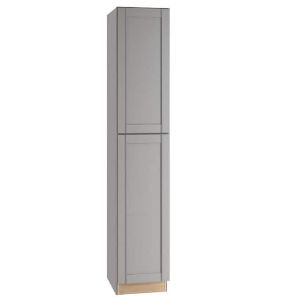Richmond Vesuvius Gray Plywood Shaker Ready to Assemble Base Kitchen Cabinet Laundry Room 110.5 in W x 24 in D x 90 in H