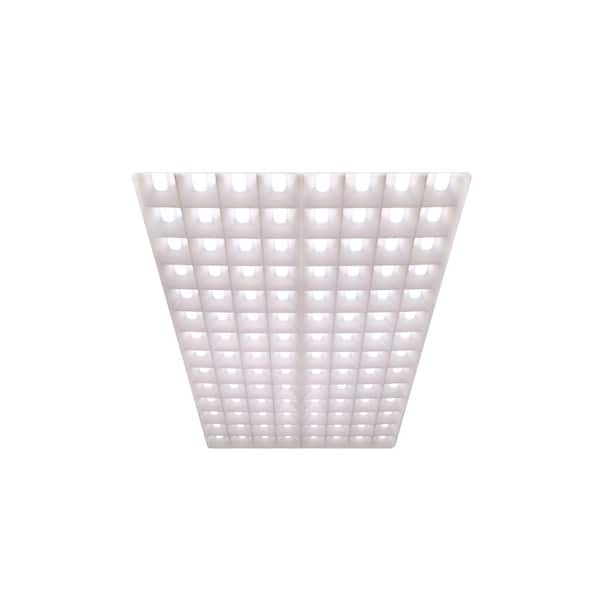 2 ft. x 4 ft. 5000 Lumens Integrated LED White Honeycomb Backlit Recessed Panel Light 4000K
