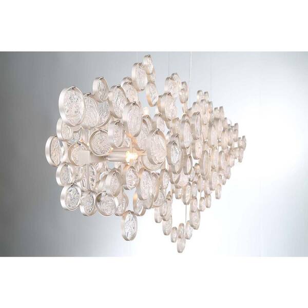 Trento 12-Light Champagne Silver Chandelier