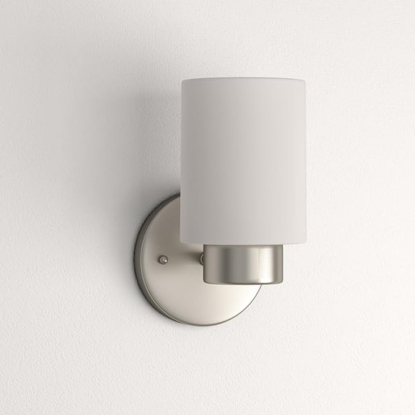 Sylvestre 1-Light Brushed Nickel Wall Fixture