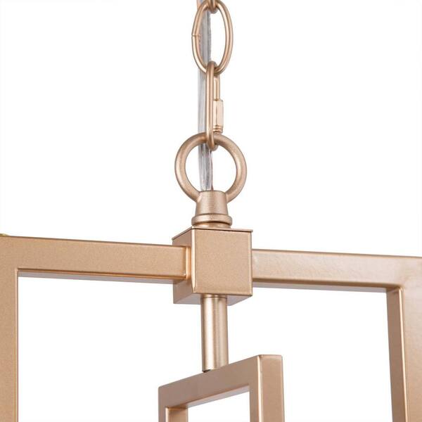 Modern Gold Kitchen Pendant Light, 1-Light Brass Dining Room Chandelier Pendant Light with Clear Glass Shade