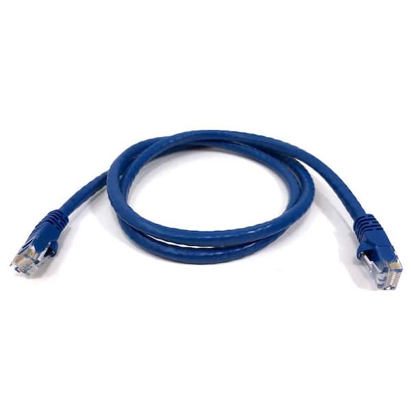3 ft. CAT6 Ethernet Patch Cable Snagless/Molded Boot Unshielded Twisted Pair, Blue (10-Pack)