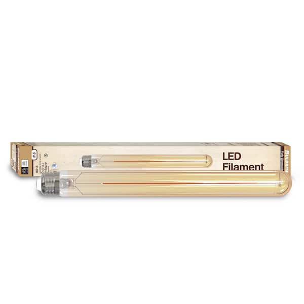 25-Watt Equivalent T9 Long 11 in. Dimmable E26 LED Light Bulb 2100K in Clear (4-Pack)