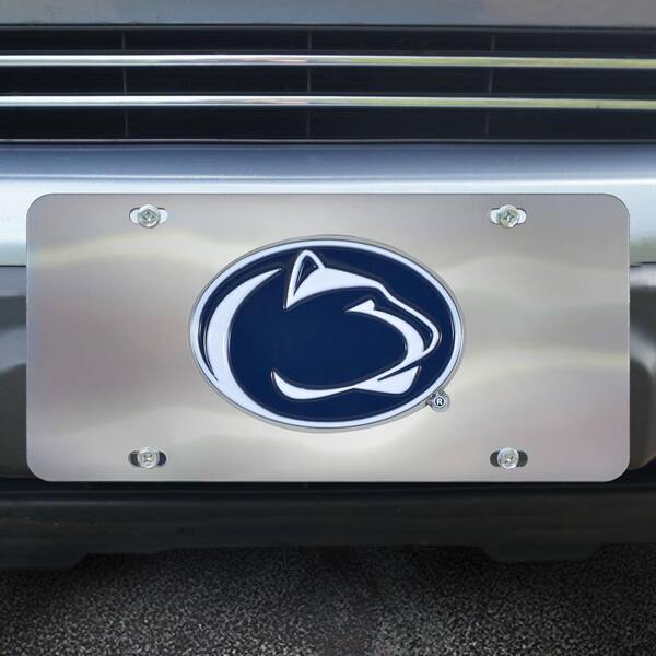 6 in. x 12 in. NCAA Penn State Stainless Steel Die Cast License Plate