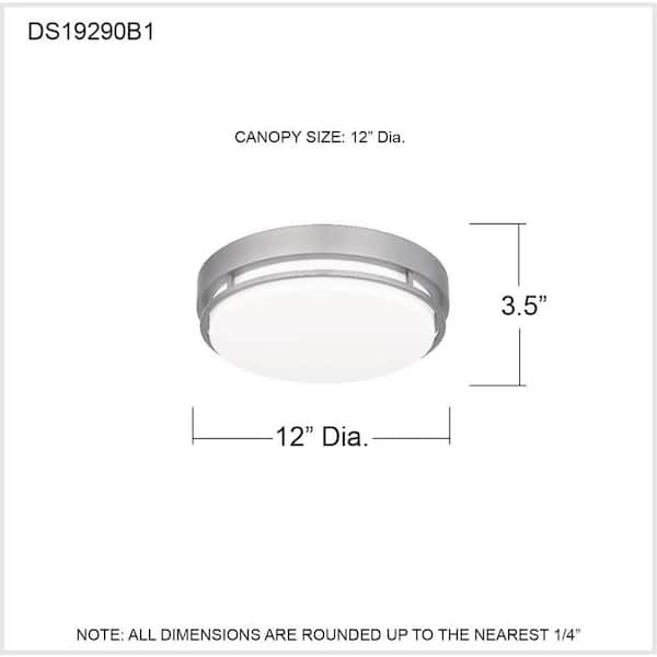 Alister 1-Light Brushed Nickel Flush Mount