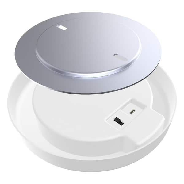 7.5 in. Battery Operated LED White 25-WH Rechargeable w/Remote Control 4000K Cool White Ceiling Fixture Light (1-Pack)