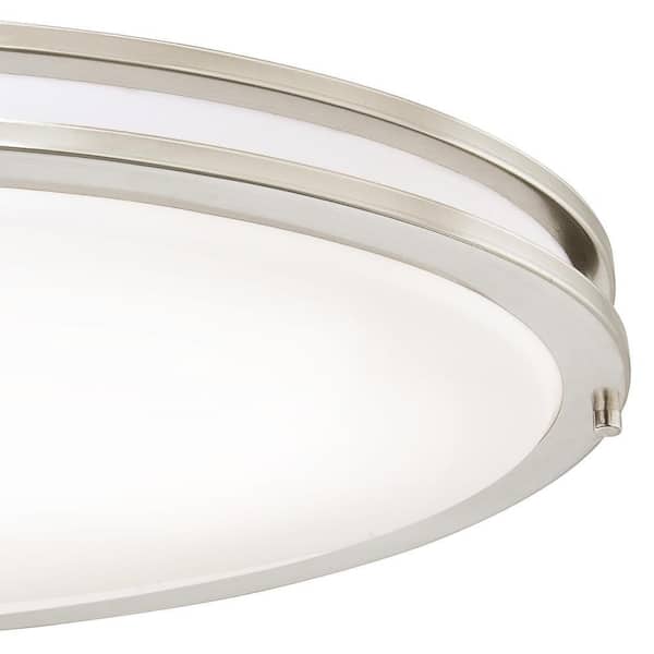 150-Watt Brushed Nickel Integrated LED Flush Mount