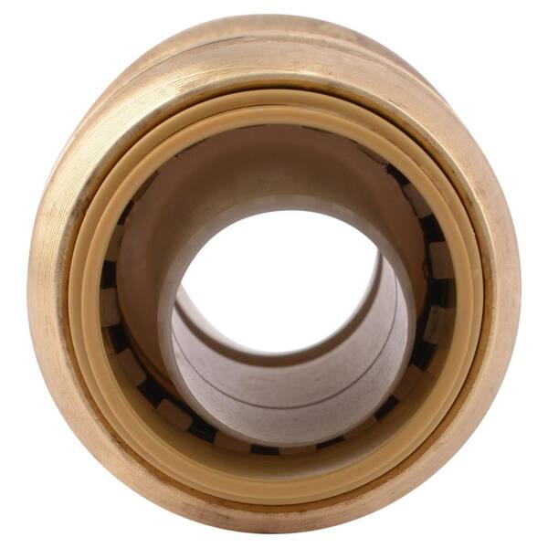 3/4 in. Push-to-Connect Brass Coupling Fitting Pro Pack (4-Pack)