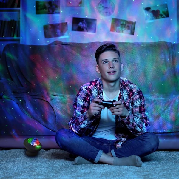 Multi-Color Sound-Activated Laser Light Show Projector, Remote Control