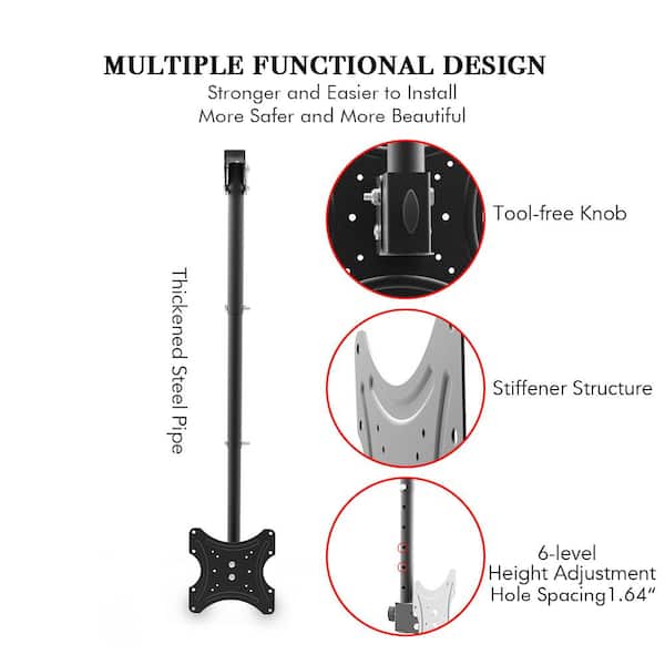 32 in. to 55 in. Ceiling Mount 360-Degree Rotatable TV Wall Mount Bracket for TV