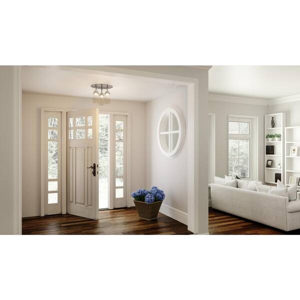 Jade 14 in. Polished Chrome LED Flush Mount