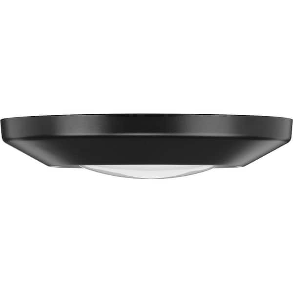 Intrinsic Collection 7.25 in. Black Flush Mount LED Adjustable Eyeball Ceiling Fixture