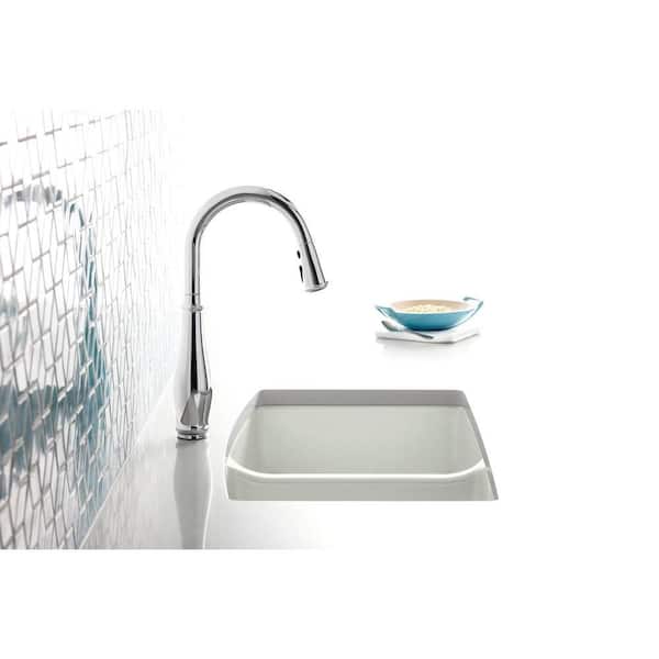 Brookfield Undermount Cast Iron 33 in. 5-Hole Double Bowl Kitchen Sink in White