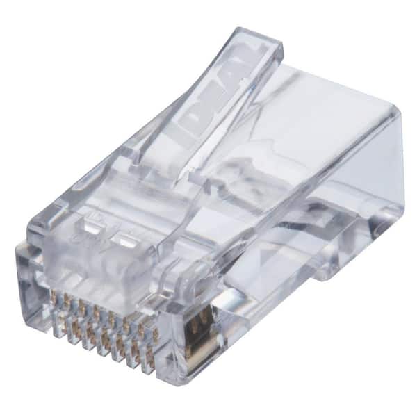 Cat6 Feed-Thru Modular Plug (50-Pack)