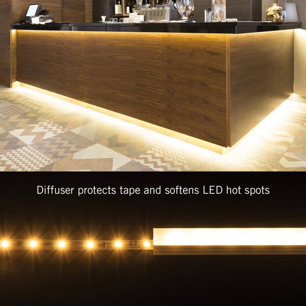 Bendable Surface Mount Tape Light Channel LED Mounting Hardware 5-Pack